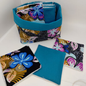Panière et lingettes démaquillantes