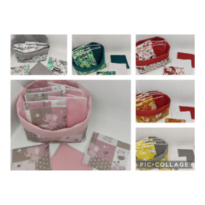 Panière et lingettes enfants