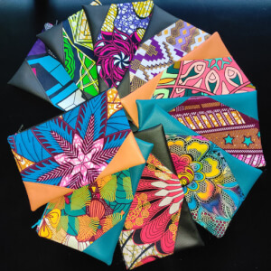 Pochette à zip "Amandine"